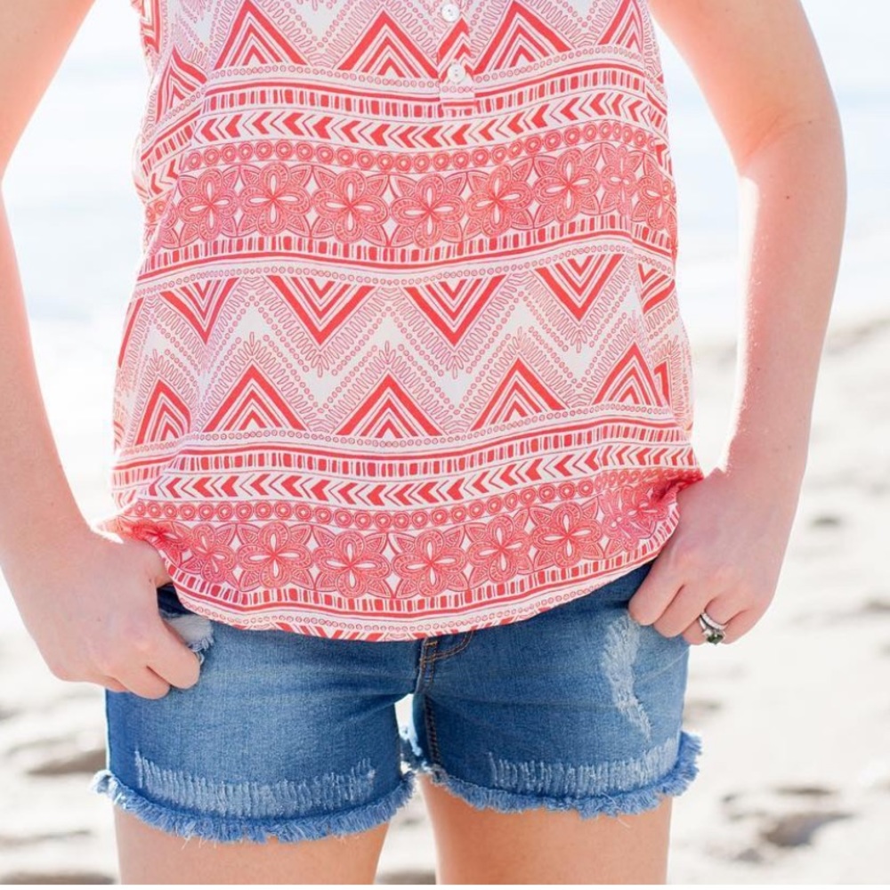 Distressed Jean Short